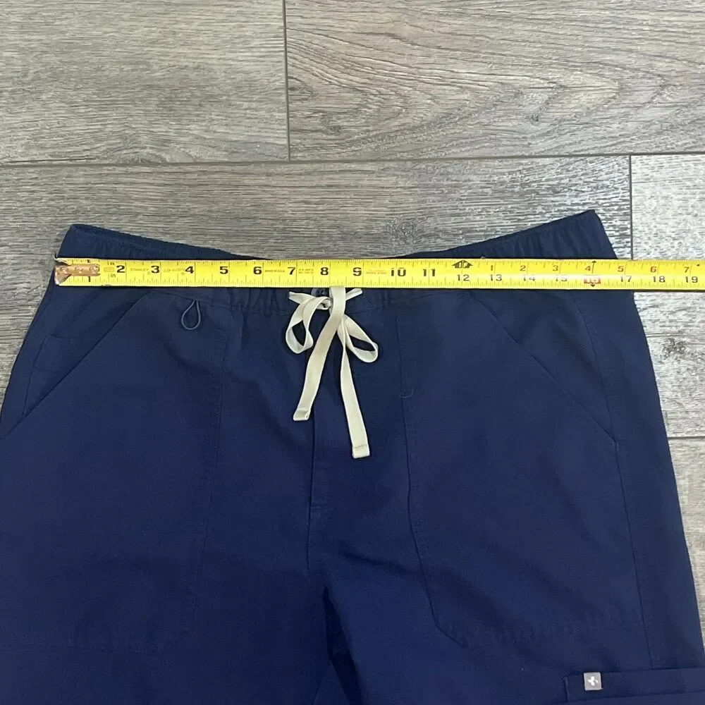 FIGS Cairo Cargo Scrub Pants Navy Blue Technical Collection - Men's Size Large